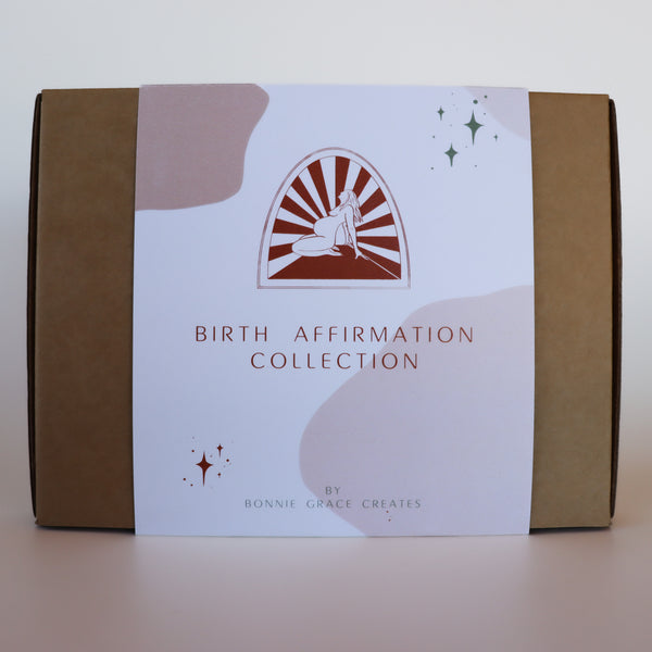 Birth Affirmation Cards: A5 Smokey Pinks Colour
