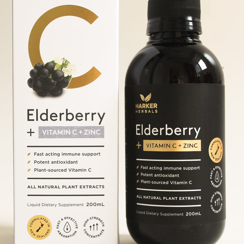 Elderberry, Vitamin C + Zinc